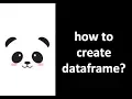 Pandas Tutorial create DataFrame from Python Code list dictionary