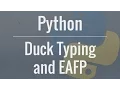 Python Tutorial Duck Typing and Asking Forgiveness Not Permission EAFP