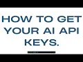 How to get your AI API key Agentic Browser AIggregator OpenAI Claude Gemini Tutorial