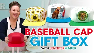 Make Your Own Baseball Cap Gift Box With Paper - Easy DIY Tutorial