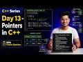 Pointers in C Pointers with array Day 13
