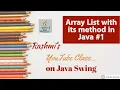 Array List in Java ArrayList Class with its Methods Part 1