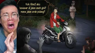 MALAM JUMAT REACTION HOROR MISTERI Hantu Penjaga Jalan Angker Tengah Malam Yang Suka Menyesatkan!!!