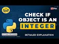 Check if Object is an Integer Python