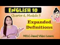Expanded Definitions GRADE 10 MELC-based LESSON QUARTER 4 MODULE 3