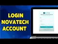 How To Login NovaTech Account 2024 NovaTech Account Sign In Guide