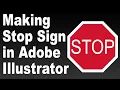 Illustrating Stop Sign in Adobe Illustrator