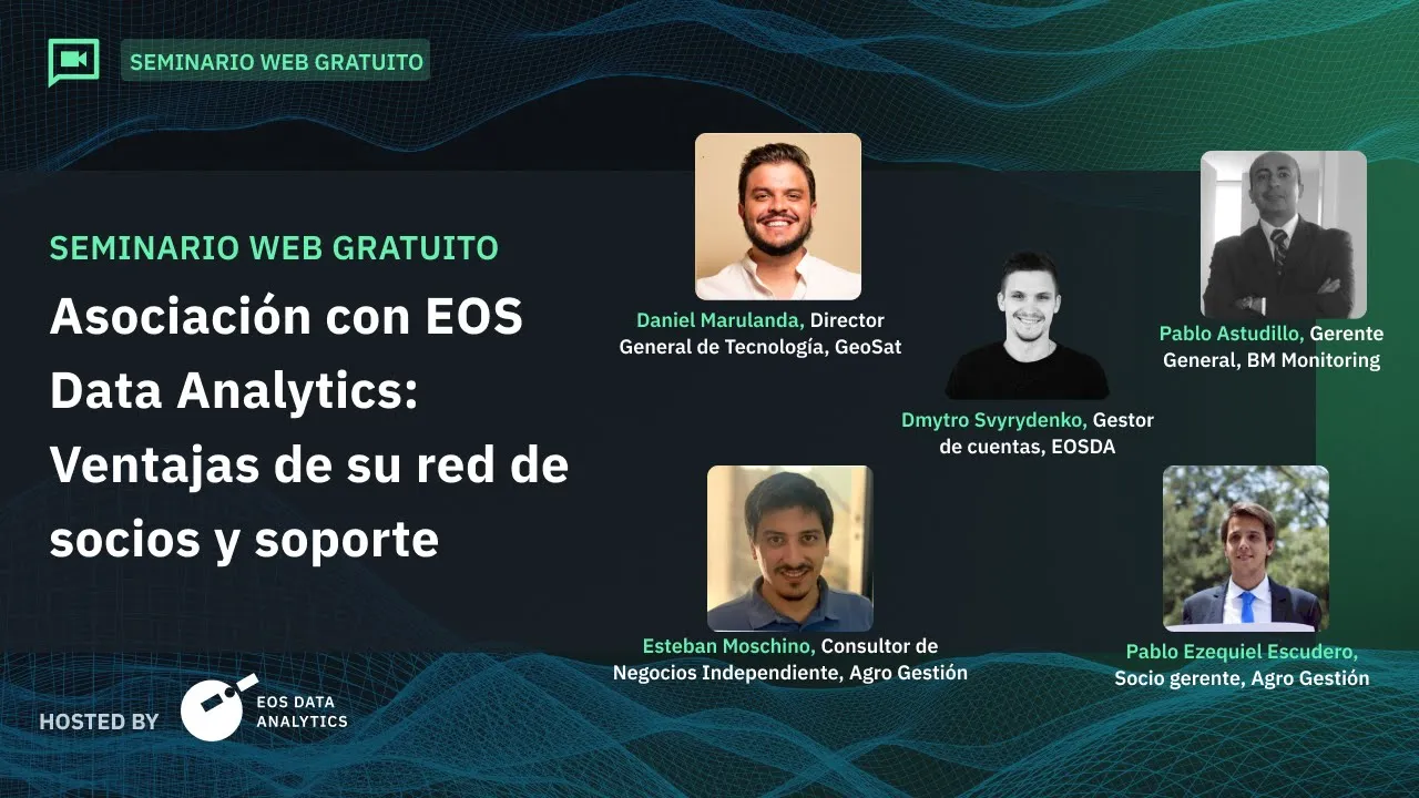 seminario web sobre diversas colaboraciones con EOS Data Analytics