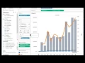 How to create a graph that combines a bar chart with two or more lines in Tableau