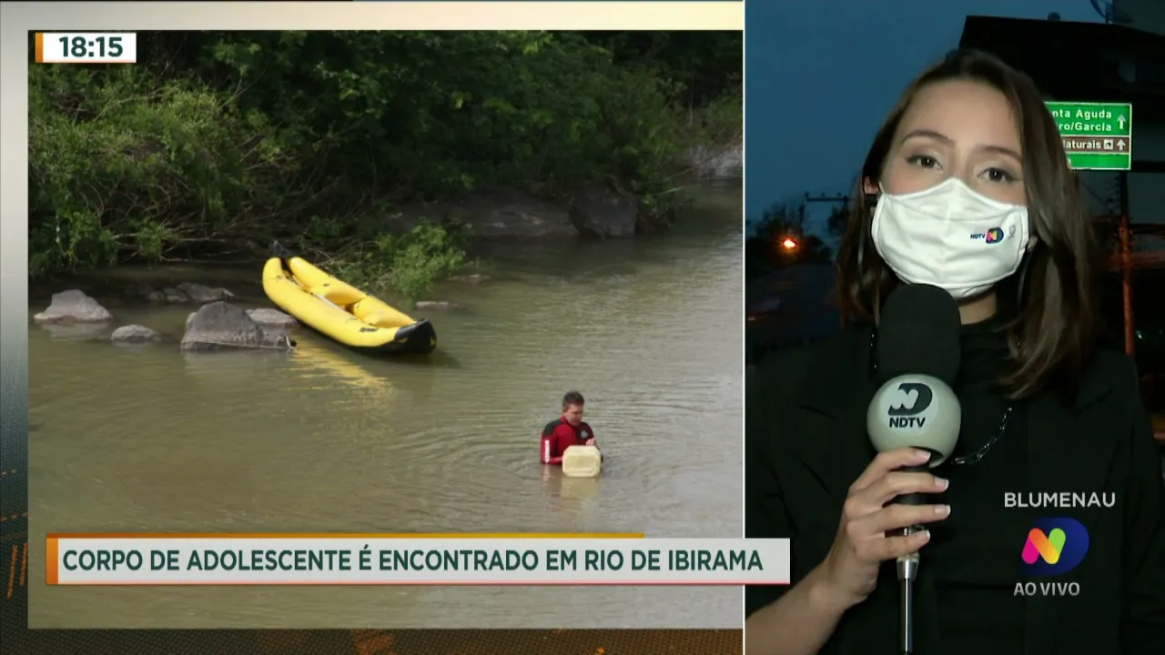Corpo de adolescente é encontrado em rio de Ibirama