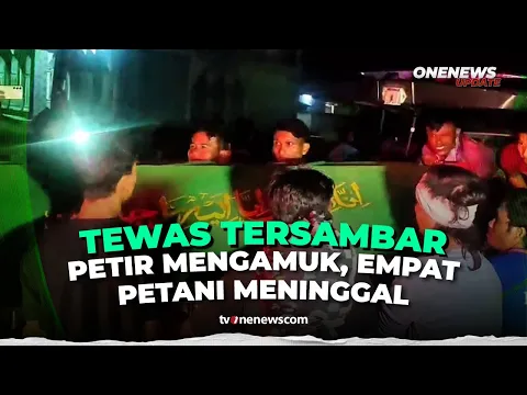 Niat Berteduh saat Hujan, Empat Petani di Serang Tewas Tersambar Petir