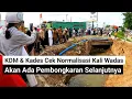 kdm \u0026 kades cek normalisasi kali wadas, saluran air akan di fungsikan kembali agar tidak banjir