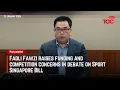 Lagu Fadli Fawzi raises funding and competition concerns in debate on Sport Singapore Bill