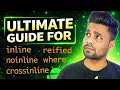 Mastering Kotlin Understanding inline crossinline noinline reified and where Keywords Hindi