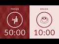Pomodoro Timer with Brown Noise 5-Hour Study with Me for Deep Focus AD