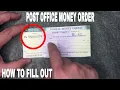 How To Fill Out USPS Post Office Money Orders