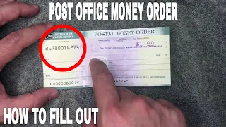 How To Fill Out USPS Post Office Money Orders