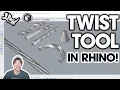 How to Use the TWIST TOOL in Rhino