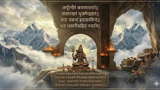 peaceful shiv stuti karpoorgauram gen z meditation shiva meditation