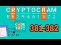 CRYPTOGRAM Word Logic Puzzles level 381 382