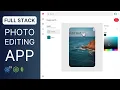 React Node js MongoDB Full-Stack Pinterest App Tutorial JWT Auth Cookie Rest API Photo Editing