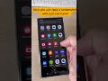 One hand screenshot on Samsung Galaxy Phones