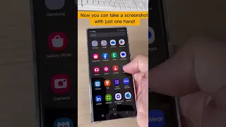 One Hand Screenshot On Samsung Galaxy Phones Shorts Samsung Samsunggalaxy Screenshot 