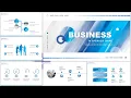 Great Blue Gradient Style Business PowerPoint Templates Free