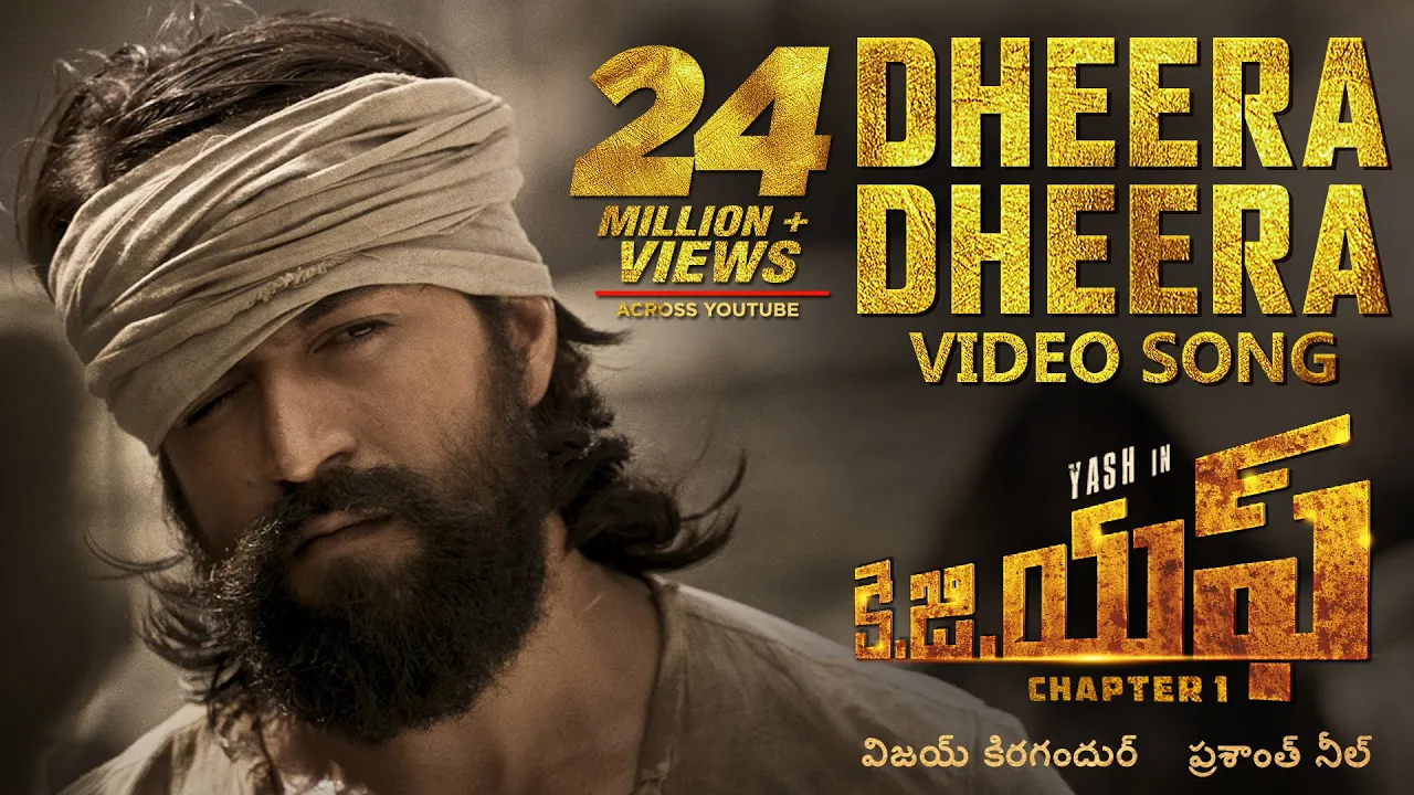 Dheera Dheera Full Video Song | KGF Telugu Movie | Yash | Prashanth Neel | Hombale | Ravi Basrur