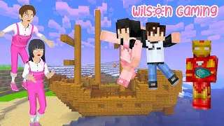 Ironman Yuta Mio Bertualang di Kapal Pinisi Minecraft