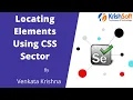 Selenium Beginner Tutorial 11 - Locating elements using CSS Selector