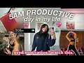 5AM PRODUCTIVE DAY IN MY LIFE tips on motivation discipline