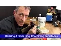 Resizing A Silver Ring Containing Gemstones - Using Thermo Gel
