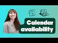 Calendar Availability