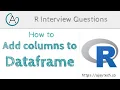 How to add new Columns to a dataframe in R