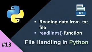 Reading Data in File Handling Readlines Function in Python File Handling in Python