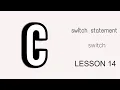 switch statement c language course in arabic c