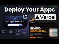 Build Deploy Websites using AI for FREE Google AI Studio GitHub Vercel