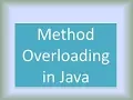 Method overloading in java