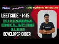 The k-th Lexicographical String of All Happy Strings of Length n LeetCode 1415 Developer Coder