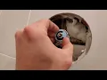 How to adjust temperature setting on Delta shower valve