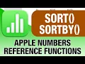 SORT and SORTBY functions explained for Apple Numbers