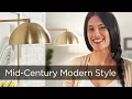 5 Tips in One Minute That Will Help You Get a Mid-Century Modern Style Room
