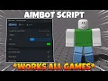 UNIVERSAL Aimbot Script NO KEY WORKS ALL GAMES PASTEBIN MORE MOBILE PC