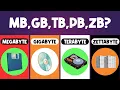 How big is 1MB 1GB 1TB 1PB 1ZB in real life