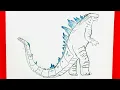 How to draw Godzilla 2014 Full Body 4K Monsterverse