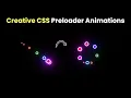 Circular CSS Preloader Animation with Glowing Effect - CSS3 Animation Effects