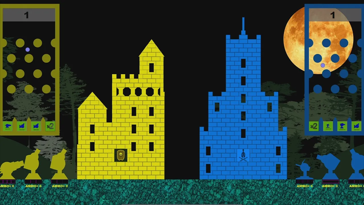 Castle Destruction Marble Race in ALgodoo ☆ The War Day #96-100