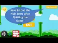 Flappy Bird Save High Score Unity Playmaker