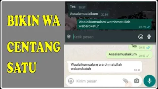 cara membuat centang 1 whatsapp